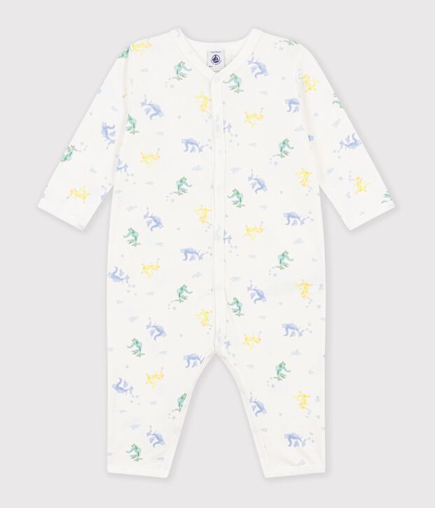 Pyjama b&eacute;b&eacute; en coton sans pieds imprim&eacute; dragons white/multicolor