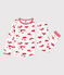 Children's Unisex Tube Knit Le Havre Pyjamas MARSHMALLOW white/PEPS red