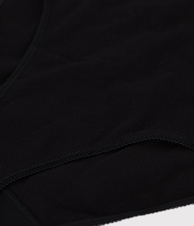 Women's Cotton and Elastane Bodysuit black