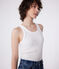 Women's Iconic cotton tank top ECUME white