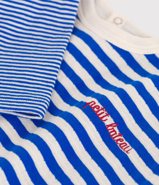 Babies' long sleeved stripy cotton T-shirt PERSE /AVALANCHE