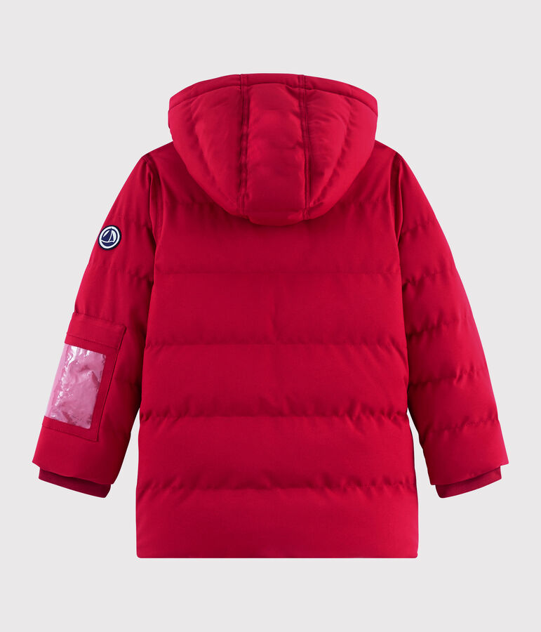 Boys'/girls' down ski jacket red