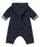 Baby boy star print long all-in-one SMOKING blue/MULTICO white