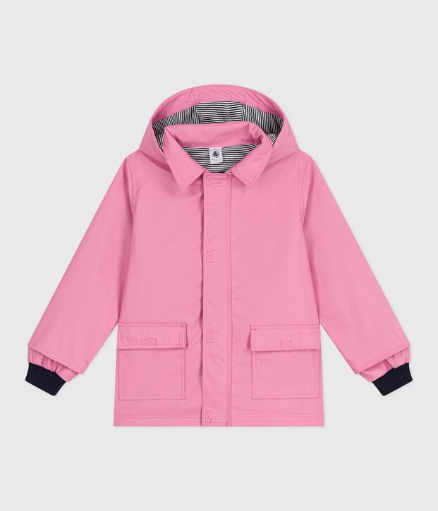 Unisex Iconic Waxed Child's Coat pink