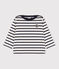 Baby's iconic sailor top MARSHMALLOW white/SMOKING blue