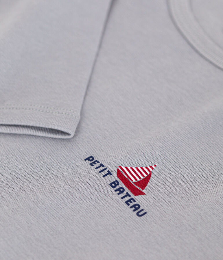Tee-shirt manches longues en coton enfant grey