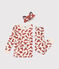 Children's cotton fox costume pyjamas AVALANCHE white/MULTICO