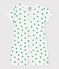 Babies' Cotton/Linen Botanic Print Playsuit MARSHMALLOW white/GAZON green