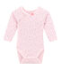 Newborn baby girls' long-sleeved printed bodysuit