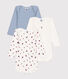Babies' cotton long-sleeved regatta print bodysuits - 3-pack