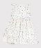 Children's sleeveless floral print cotton dress MARSHMALLOW white/MULTICO white