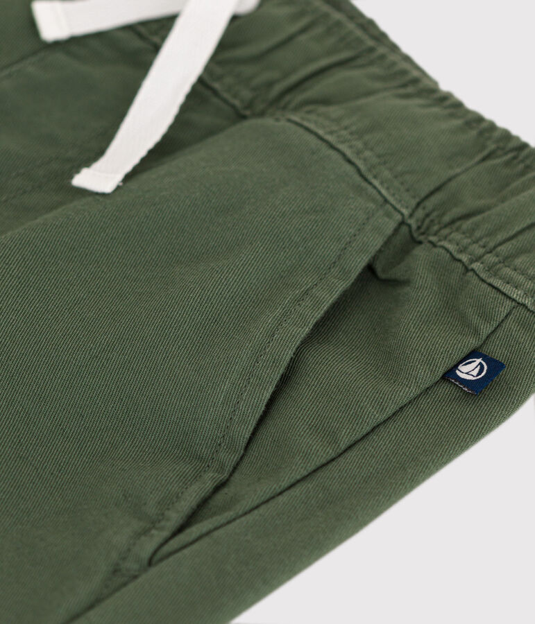 Boys' Cotton Trousers CROCO green