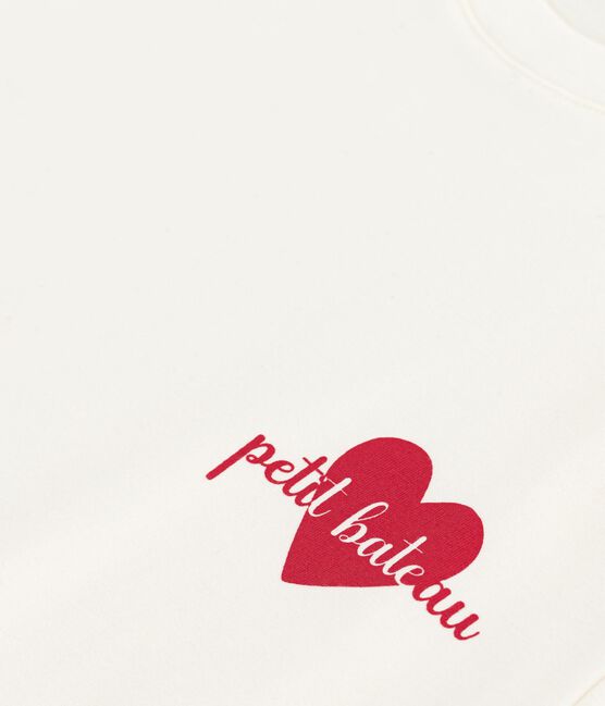 The Straight short-sleeved cotton T-shirt for women MILK Ecru