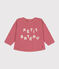 Babies' fleece sweatshirt ROSEWOOD pink