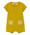 Baby boys' playsuit made of cotton/linen blend BAMBOO green