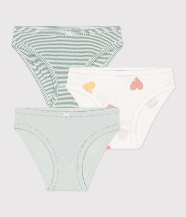 Girls' Heart Cotton Briefs - 3-Pack multicolor