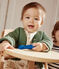 Babies' Moss Stitch Knit Cardigan CROCO green