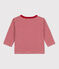 Babies' Long-Sleeved Pinstriped Tube Knit T-Shirt STOP /MONTELIMAR