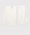Girls' Openwork Spotted Organic Cotton Pyjamas MARSHMALLOW white/POLOCHON