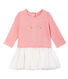 Baby Girls' Long-Sleeved Dual Material Dress