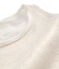 Women's iridescent linen sleeveless top MARSHMALLOW white/COPPER pink