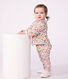 Babies' floral-print cotton cardigan
