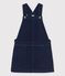Girls' Denim Dungaree Dress DENIM BLEU FONCE blue