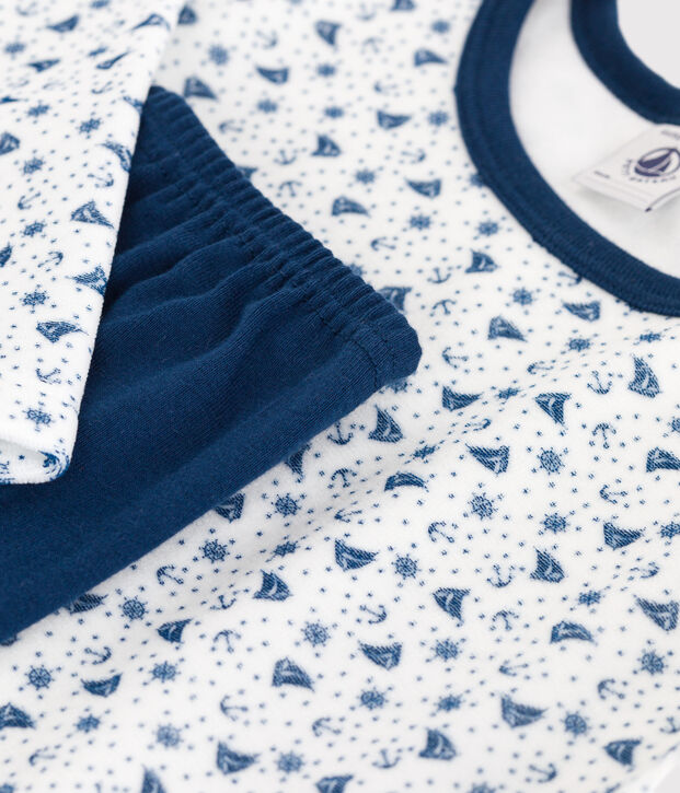 Children's velour pyjamas blue/multicolor