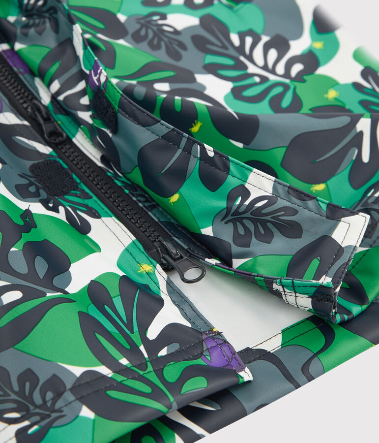 Boys' Waxed Coat MARSHMALLOW white/MULTICO white