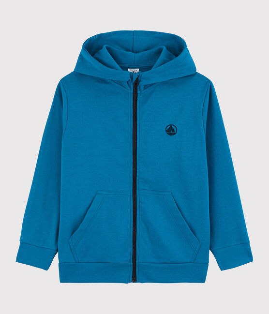 Boys' Cotton Zip-Up Hoody MYKONOS blue