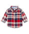 Baby boy's checked shirt SMOKING blue/MULTICO white