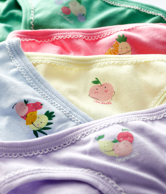 Girls' Fruit Pattern Knickers - 5-Pack variante 1