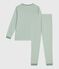 Children's stripy cotton pyjamas SAULE /MARSHMALLOW