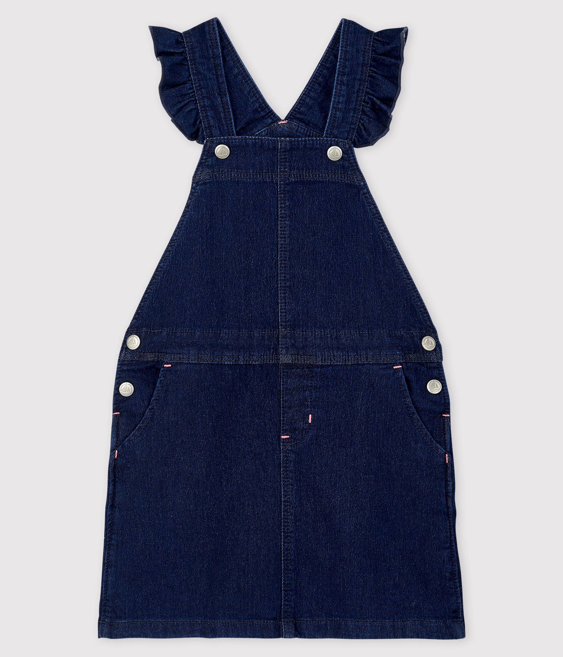 baby girl denim dungaree dress