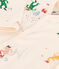 Babies' Footless Cotton Sleepsuit AVALANCHE white/MULTICO