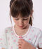Children's floral print short cotton pyjamas white/multicolor
