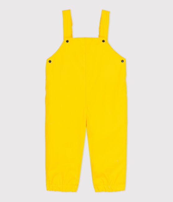 Babies' Waxed Dungarees JAUNE yellow
