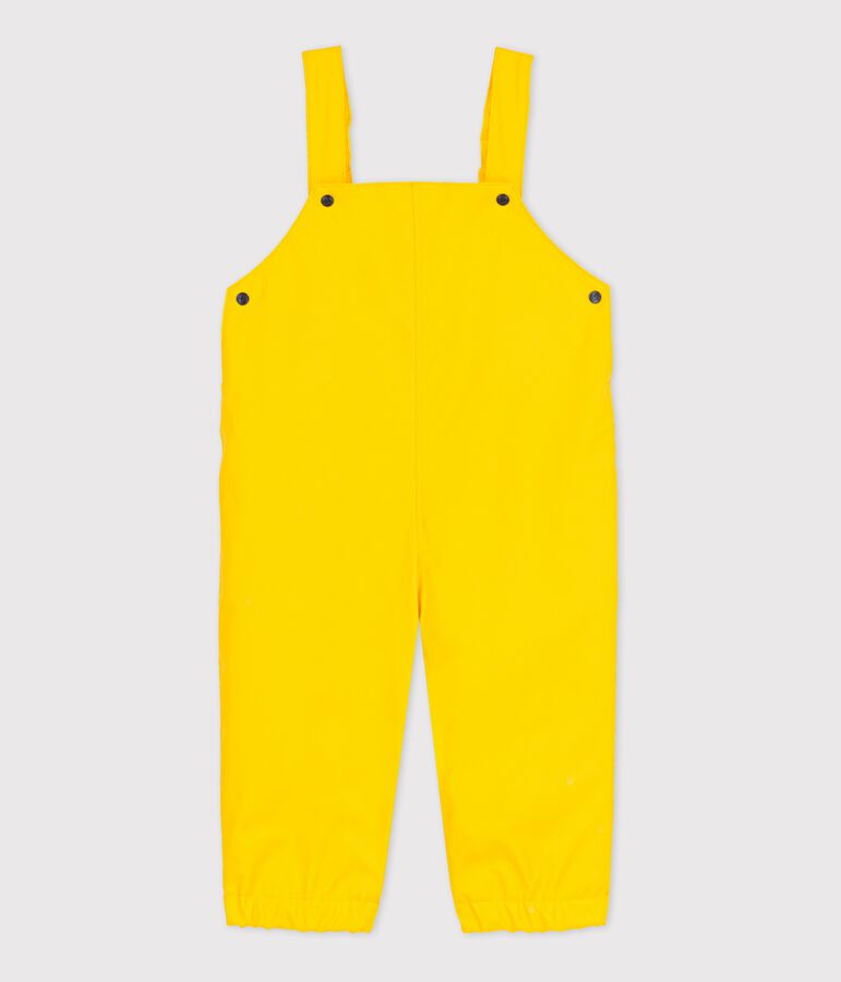 Babies' Waxed Dungarees yellow