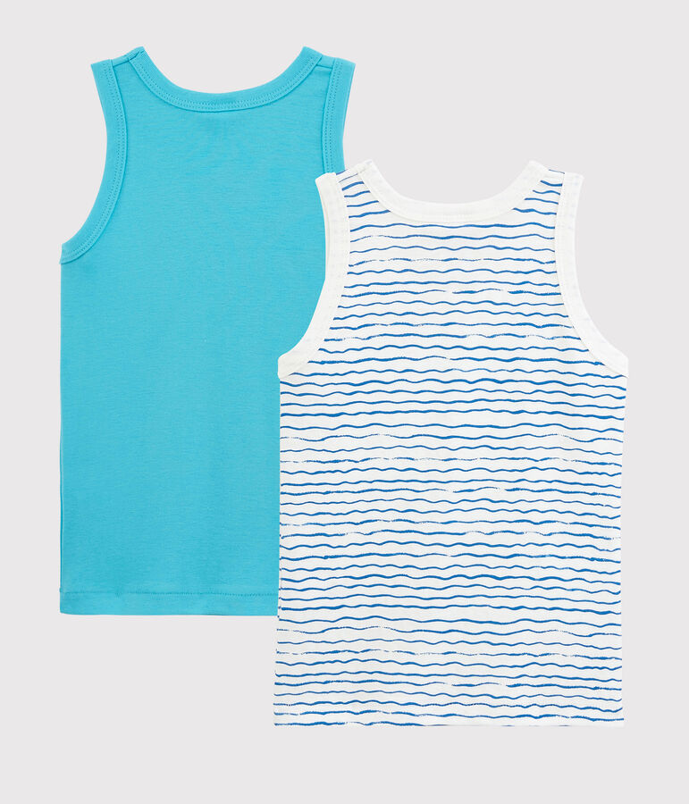 Boys' Ocean Blue Vests - 2-Pack multicolor