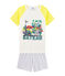 Boys' Ribbed Short Pyjamas white/multicolor