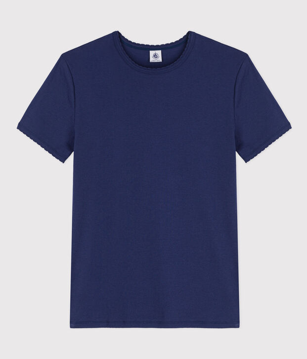 Women's Iconic Cocotte Stitch Cotton T-Shirt blue