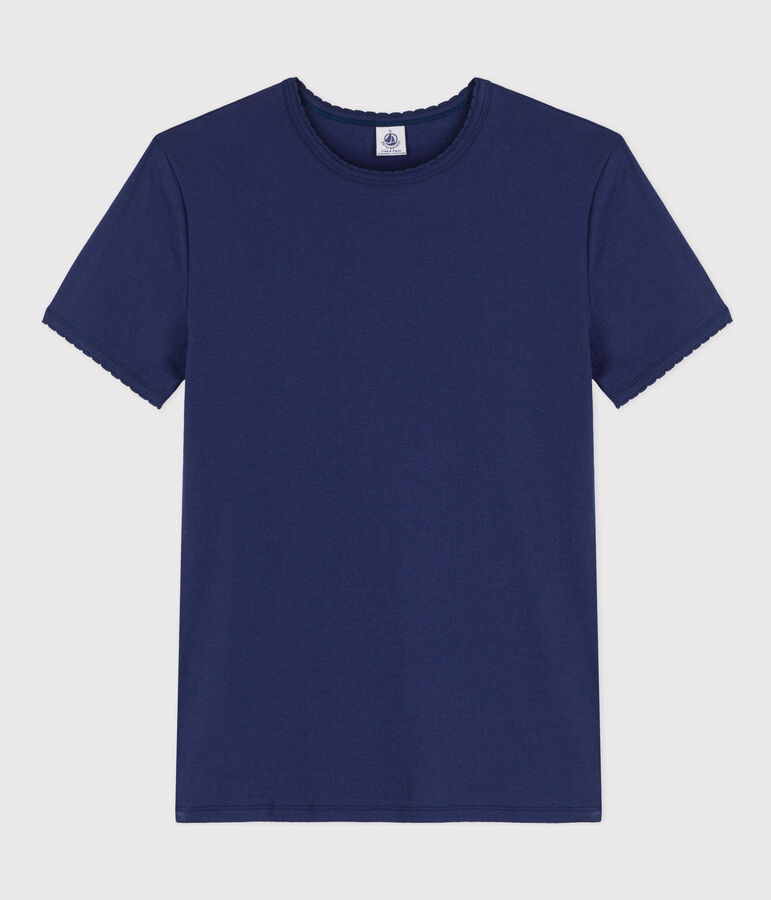 Women's Iconic Cocotte Stitch Cotton T-Shirt blue