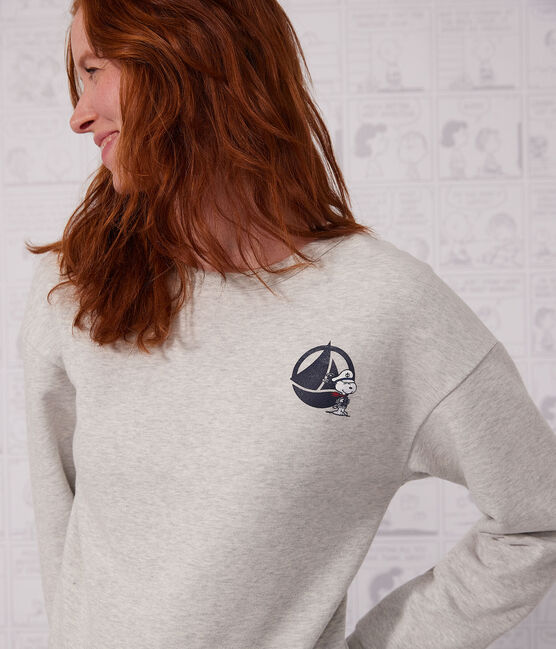 Women's Fleece Sweatshirt BELUGA CHINE grey