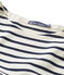 Women's sailor top in heavy jersey COQUILLE beige/SMOKING blue