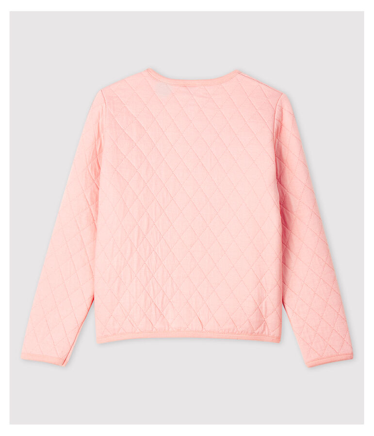 Girls' Tube Knit Cardigan pink