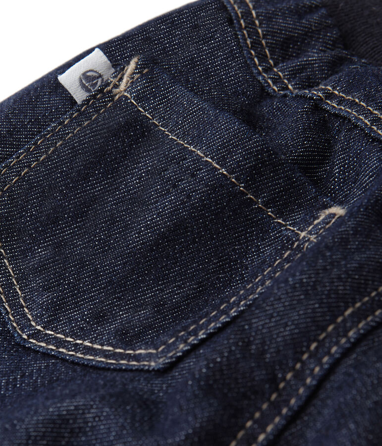 Baby lined denim trousers blue