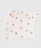 Babies' short-sleeved blouse in cotton with a heart print AVALANCHE white/MULTICO