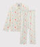 Boys' Twill Pyjamas MARSHMALLOW white/MULTICO white