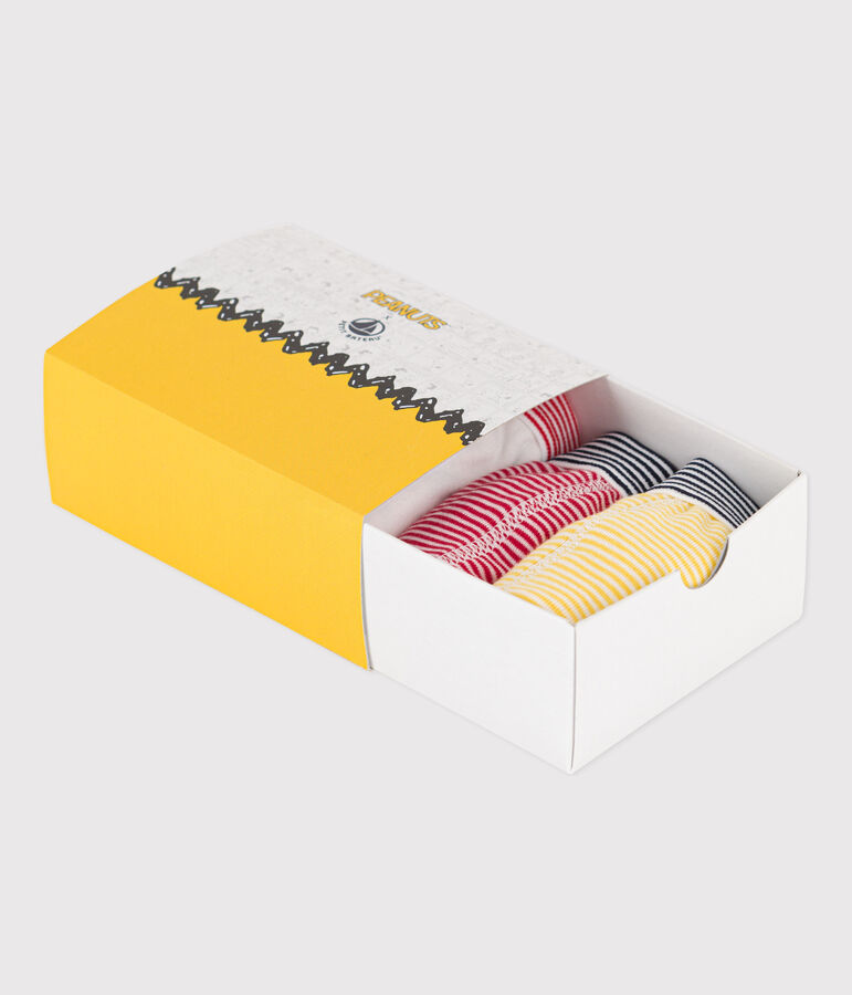 Boys' Cotton Petit Bateau X Snoopy Boxer Shorts - 3-Pack multicolor