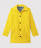 Women's overcoat-style waterproof raincoat JAUNE